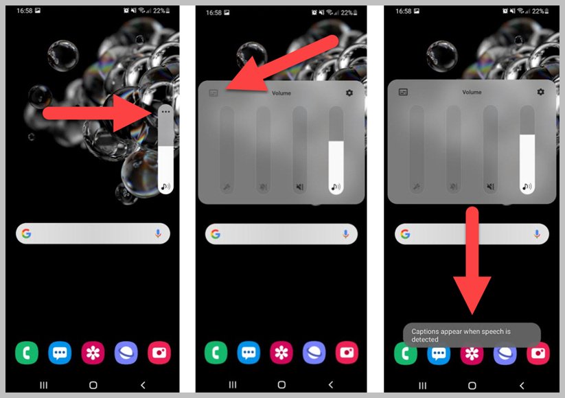 Enable captions on android