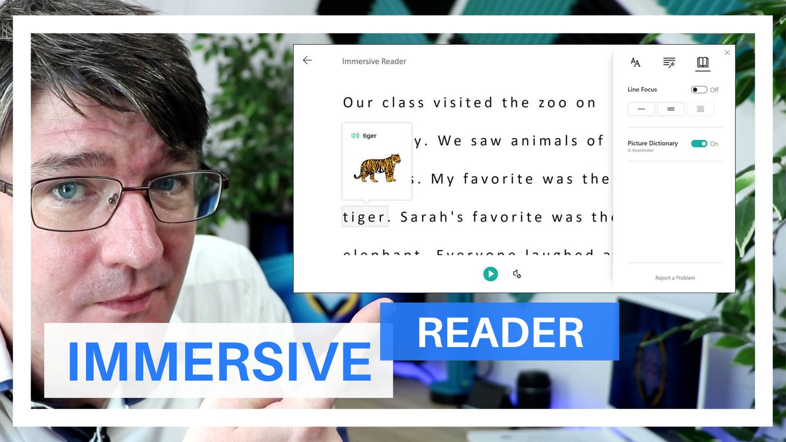 what is immersive reader in email