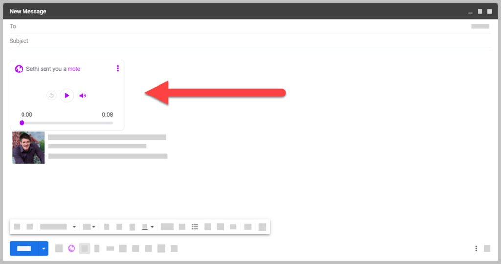 Mote notes in Gmail
