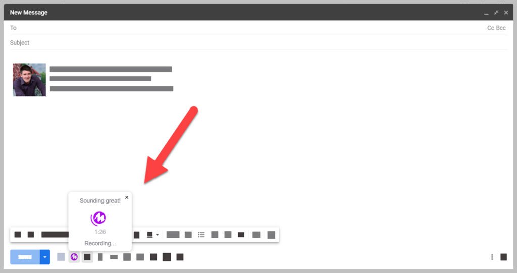 Recording a Mote note in Gmail