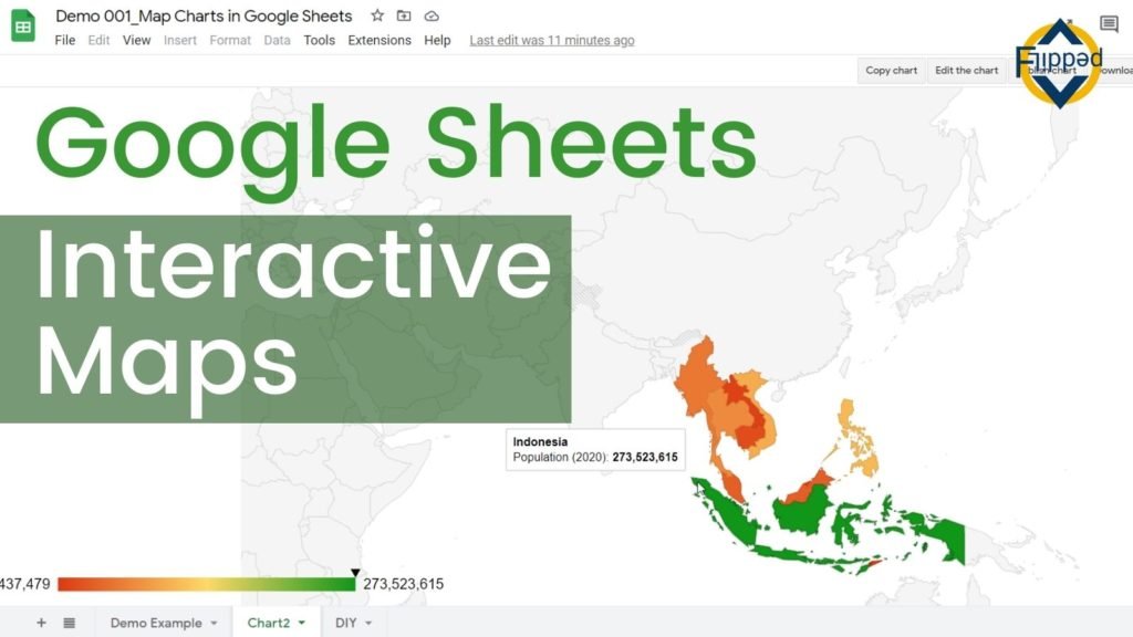 Interactive maps in Google Sheets