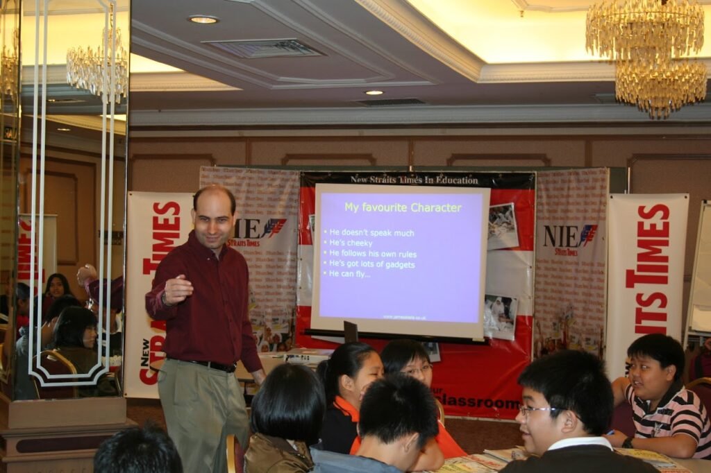James Abela teaching EAL