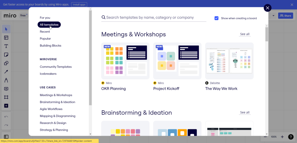 Miro Interface
