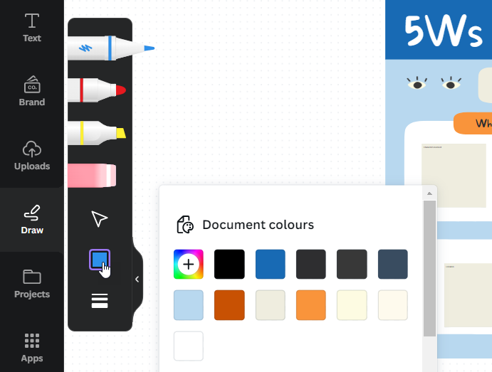 Canva Pen tool