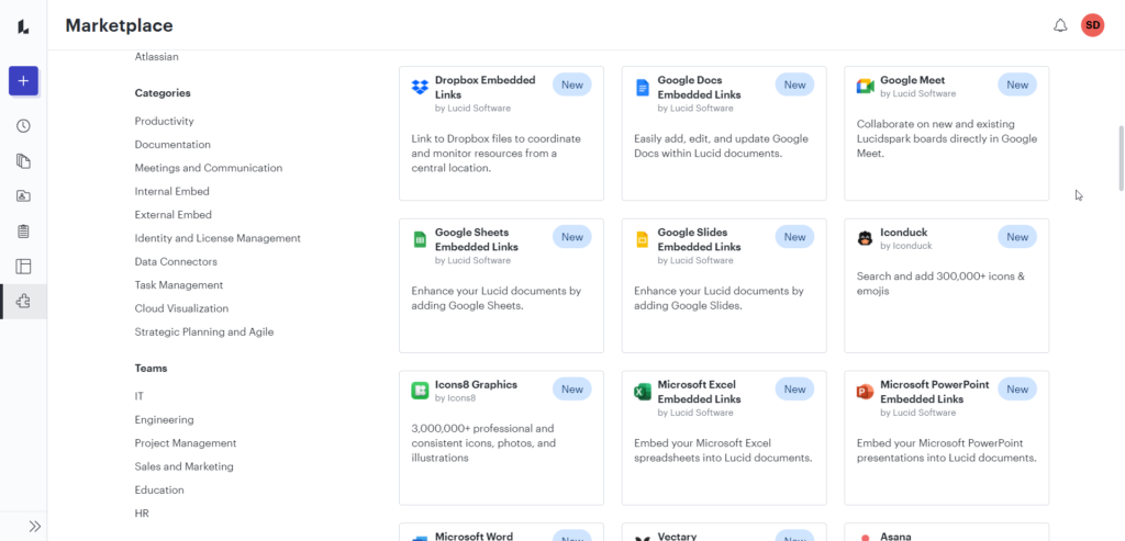 Lucid Integration with apps